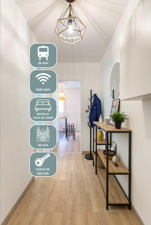 L'Estrade D'Amiens - Studio Atypique Et De Standing - Wifi Haut Debit - 2P Eksteriør bilde